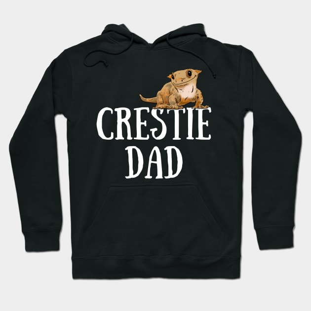 Crested Gecko Dad, Crested Gecko Guy, Gecko Lover Hoodie by sockdogs